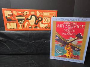 lot 208 image: WWI Air Service Recruitment Puzzle and Board Game