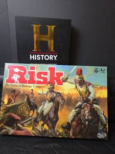 lot 209 image: Risk Board Game and History Channel Trivia Game Bundle