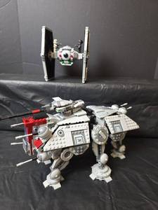 lot 216 image: LEGO Star Wars AT-TE Walker and TIE Fighter Building Set