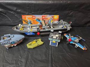 lot 221 image: LEGO Creator 3-in-1 Ship Set with Aircraft and Accessories