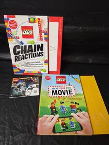 lot 240 image: LEGO Educational Activity Book Bundle - Chain Reactions and Make Your Own Movie