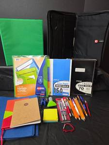 lot 295 image: Office Supply Bundle with Portfolio Case