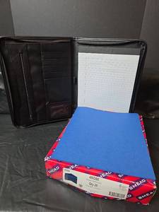 lot 297 image: Professional Black  Portfolio Organizer with Pocket Folders Bundle