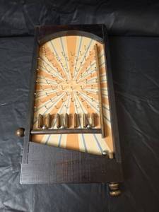 lot 330 image: Barrington Billiards Company Wooden Pinball Machine Game