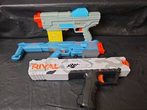 lot 403 image: Nerf Blasters Lot - Rival and Elite Series Bundle
