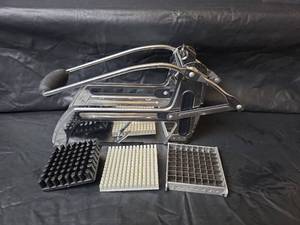 lot 404 image: Commercial French Fry Cutter with Multiple Blade Attachments