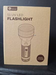 lot 413 image: TaoTronics 51 UV LED Flashlight Model TT-FL002 with Glasses