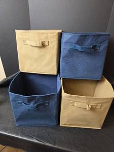 lot 513 image: Fabric Storage Bins Set of 4