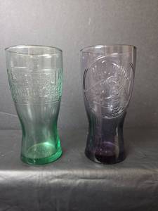 lot 566 image: McDonalds Embossed Commemorative Glass Set - 1948 & 1955