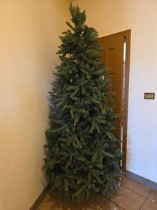 lot 592 image: 8-Foot Artificial Christmas Tree (Not Pre-Lit)