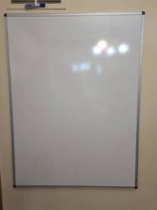 lot 599 image: Wall-Mounted Whiteboard
