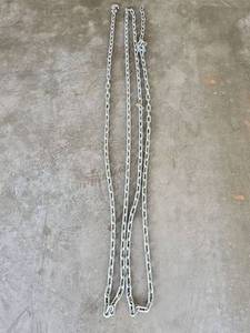 lot 603 image: 21ft Galvanized Steel Chain with 1 Hook