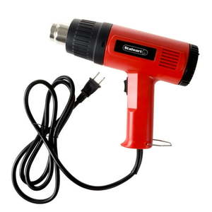 lot 59768 image: Stalwart 1500W  120V Dual Temperature Heat Gun for Home Improvement (Red)