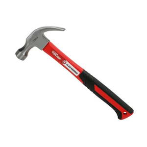 lot 59771 image: Hyper Tough 16-Ounce Claw Hammer with Fiberglass Handle
