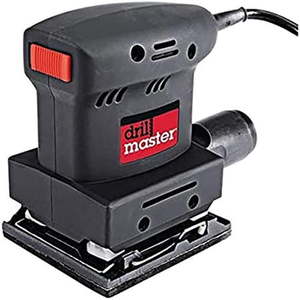 lot 59781 image: DRILL MASTER 14 Sheet Orbital Palm Sander  With 6 assorted Sandpaper Sheets