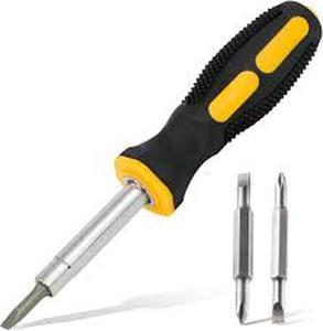 lot 52934 image: 6-in-1 multi-bit screwdriver