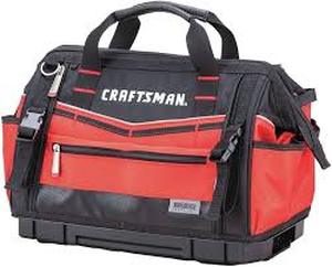 lot 59705 image: Craftsman Tool Bag with Miscellaneous Items