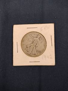 lot 60497 image: 1942 Walking Liberty Half Dollar