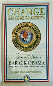 lot 60511 image: Barack Obama Presidential Commemorative Coin