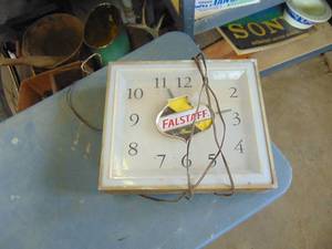lot 1668 image: Falstaff Beer LightClock