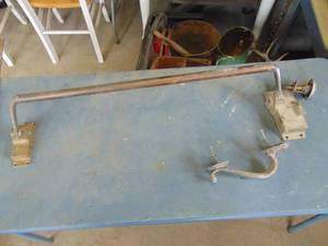 lot 1671 image: Vintage Door Hardware - Brass - with Lock