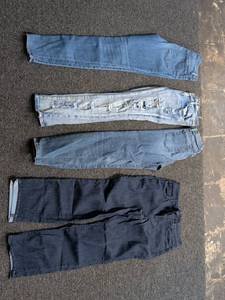 lot 120 image: Mixed Brand Denim Jeans Bundle - 7 Pairs Including Frame and NYDJ