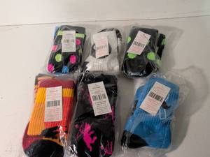 Assorted Athletic Socks Bundle 6 Pairs