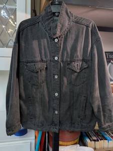 Wild Fable Gray Denim Jacket Size L