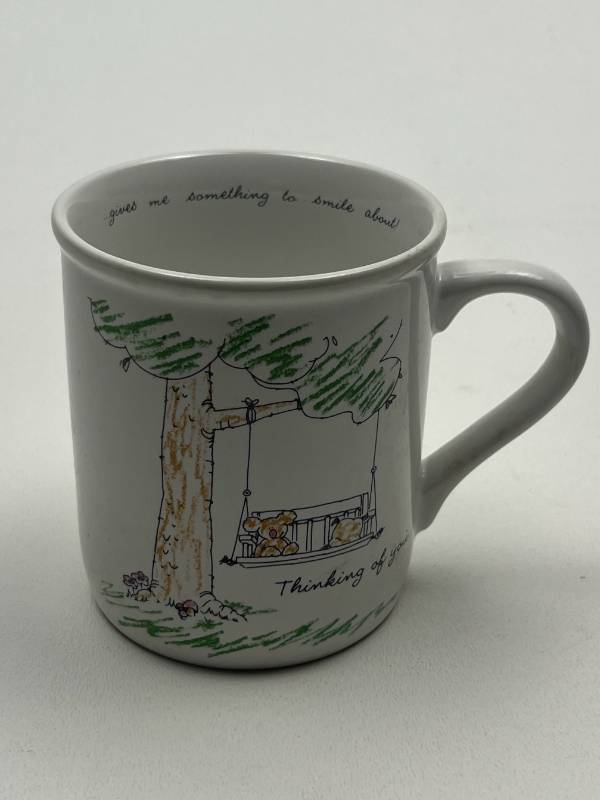 lot 215 image: Ceramic Coffee Mug with Tree House Design