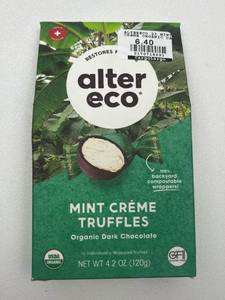 lot 167 image: Alter Eco Organic Dark Chocolate Truffles with Cream Filling