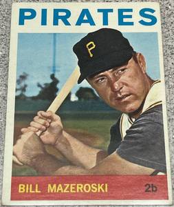 lot 154 image: 1964 Topps Baseball Card #570 - Bill Mazeroski
