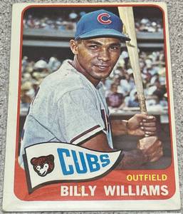 lot 160 image: 1965 Topps Baseball Card #220 - Billy Williams Chicago Cubs