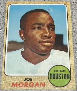 lot 187 image: 1968 Topps Baseball Card #144 - Joe Morgan Houston Astros
