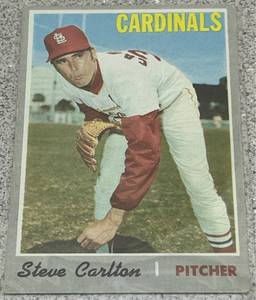 lot 215 image: 1970 Topps Baseball Card #220 - Steve Carlton