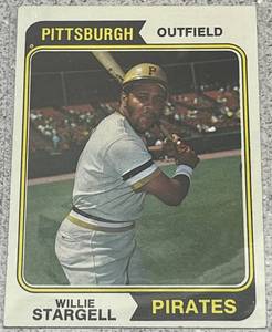 lot 223 image: 1974 Topps Baseball Card #100 - Willie Stargell Pittsburgh Pirates
