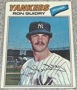 lot 256 image: 1977 Topps Baseball Card #656 - Ron Guidry New York Yankees