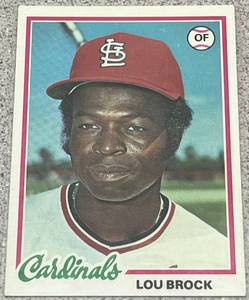 lot 263 image: 1978 Topps Baseball Card #170 - Lou Brock