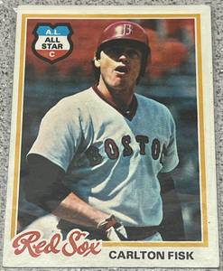 lot 264 image: 1978 Topps Baseball Card #270 - Carlton Fisk Boston Red Sox