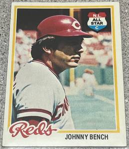 lot 273 image: 1978 Topps Baseball Card #700 - Johnny Bench