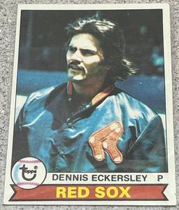 lot 279 image: 1979 Topps Baseball Card #40 - Dennis Eckersley