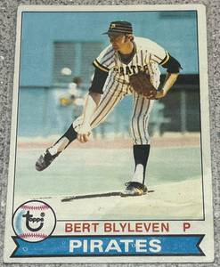 lot 285 image: 1979 Topps Baseball Card #308 - Bert Blyleven Pittsburgh Pirates
