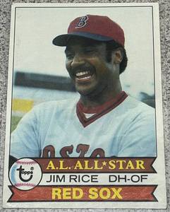 lot 288 image: 1979 Topps Baseball Card #400 - Jim Rice Red Sox