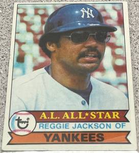 lot 292 image: 1979 Topps Baseball Card #700 - Reggie Jackson