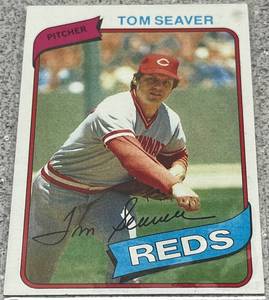 lot 307 image: 1980 Topps Baseball Card #500 - Tom Seaver Cincinnati Reds