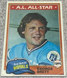 lot 314 image: 1981 Topps Baseball Card #700 - George Brett Kansas City Royals