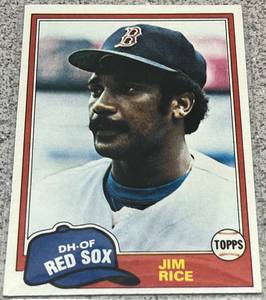 lot 320 image: 1981 Topps Baseball Card #500 - Jim Rice