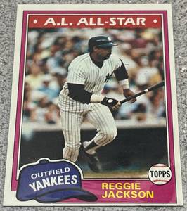 lot 323 image: 1981 Topps Baseball Card #400 - Reggie Jackson All-Star