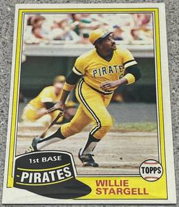 lot 324 image: 1981 Topps Baseball Card #380 - Willie Stargell Pittsburgh Pirates