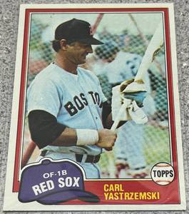lot 326 image: 1981 Topps Baseball Card #110 - Carl Yastrzemski