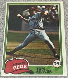 lot 332 image: 1981 Topps Baseball Card #220 - Tom Seaver